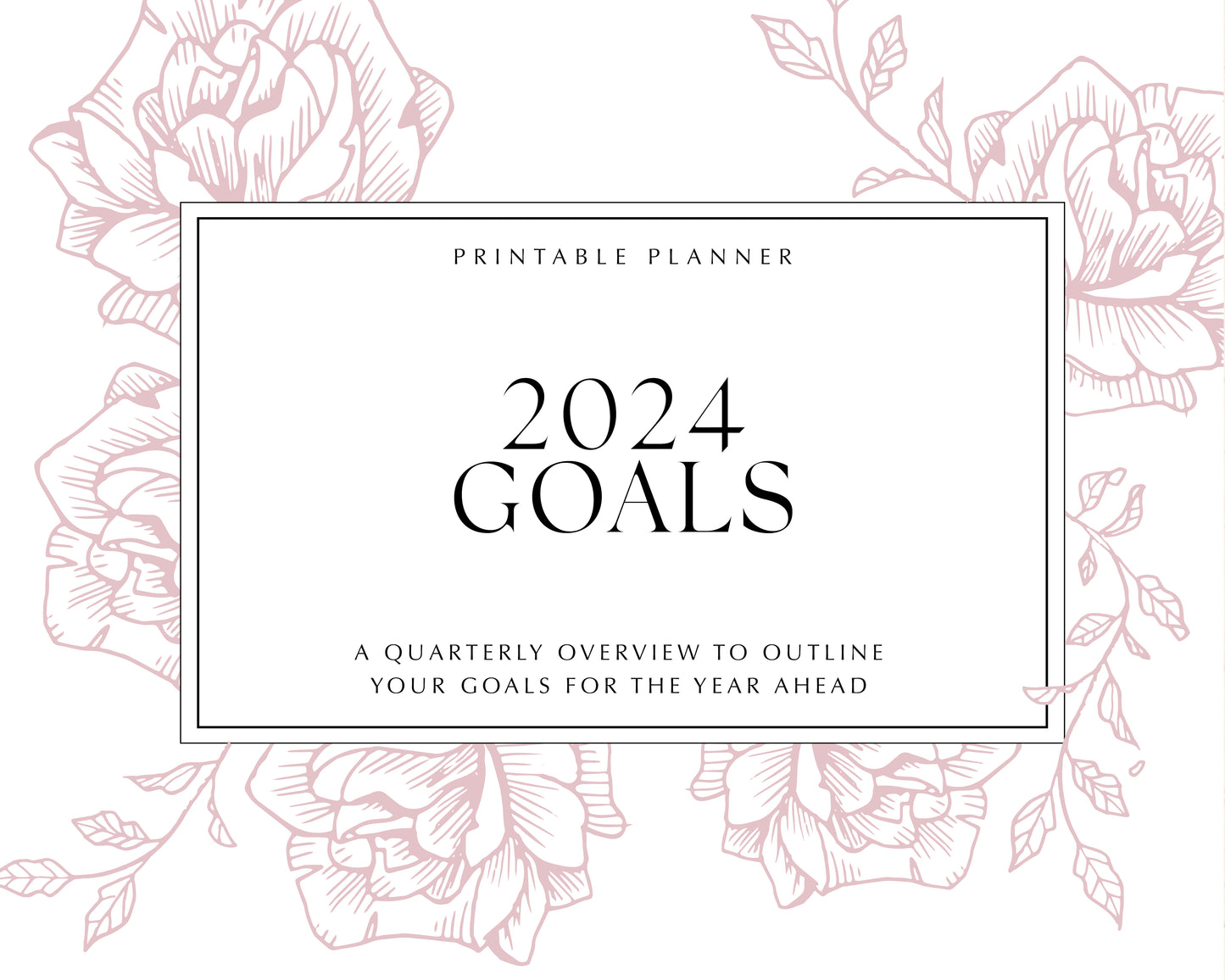 2024 Goals Yearly Planner (Printable)
