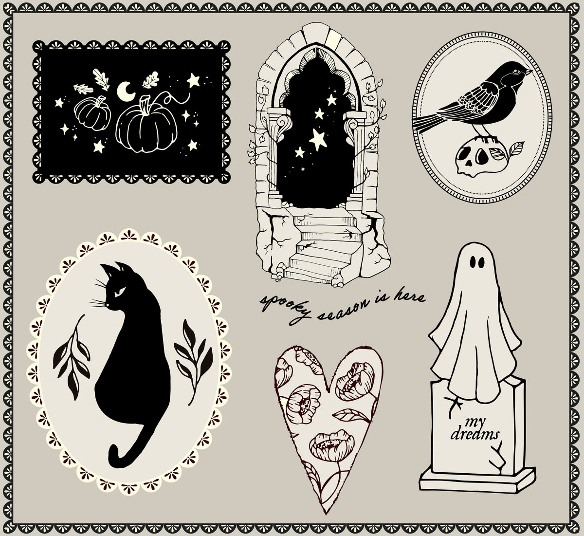 Dark Shadows Sticker Sheet