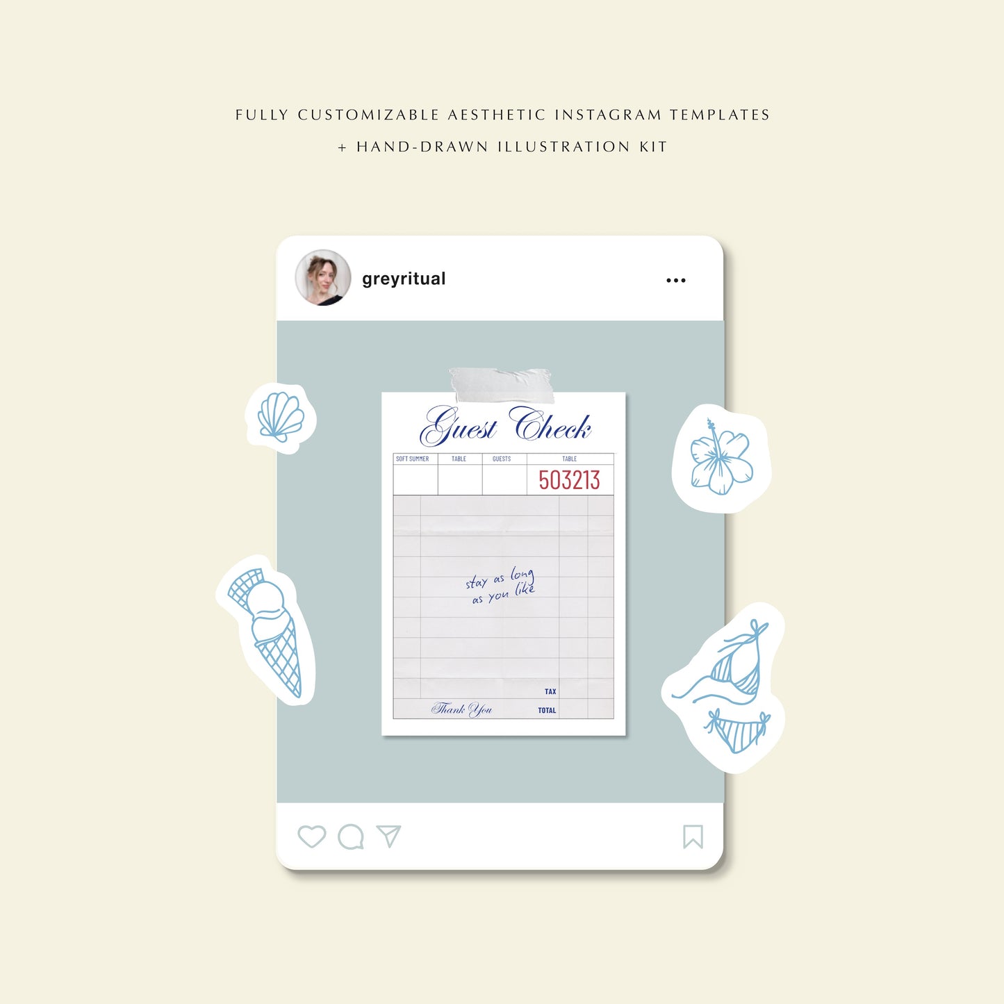 Seaside Instagram Templates