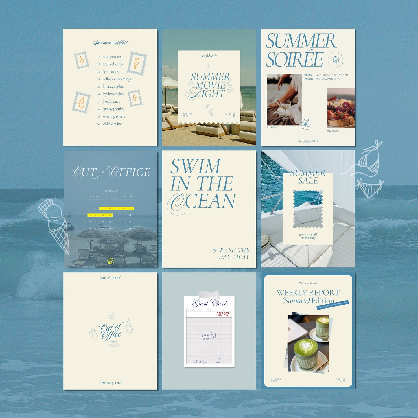 Seaside Instagram Templates